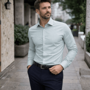 Camisa Social Verde Oliva
