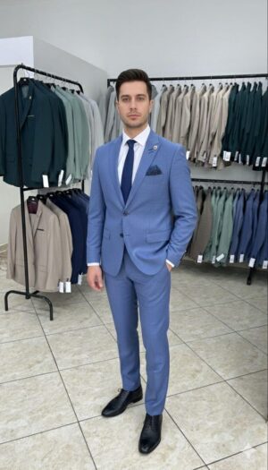 Terno Azul Aço