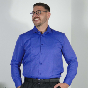 Camisa Social Azul Royal